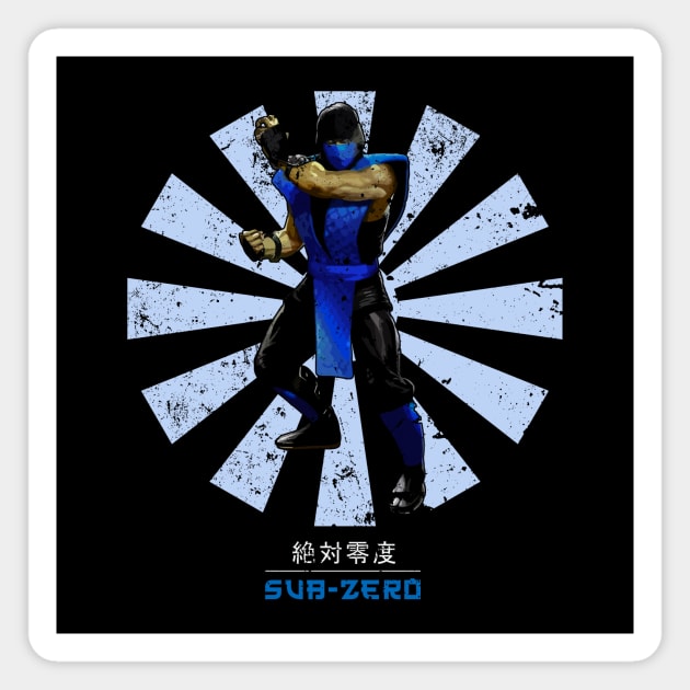 Sub Zero Retro Japanese Mortal Kombat Magnet by Nova5
